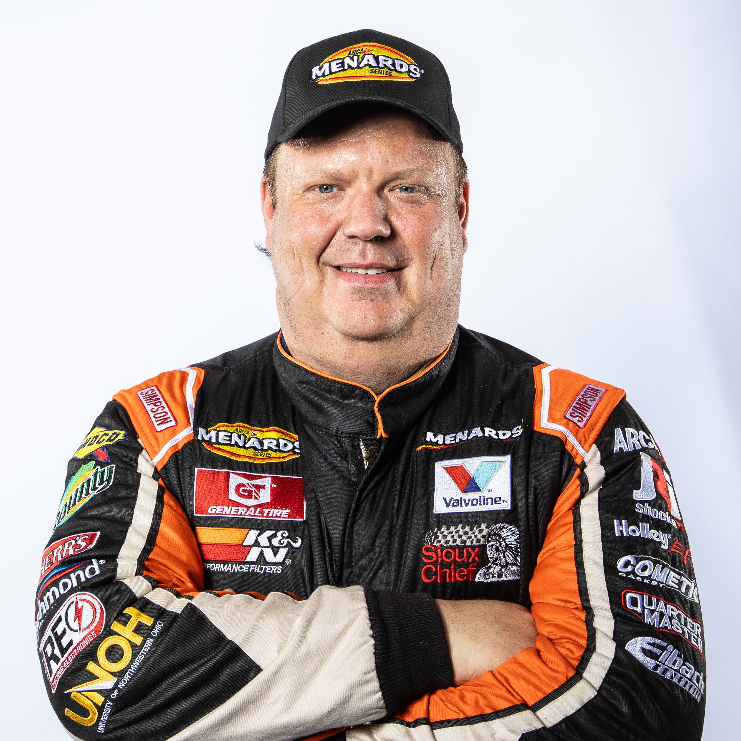 Willie Mullins, driver of the No. 3 CorvetteParts.net/CW Companies/DP Custom Struk Ford, during ARCA Menards Series Media Day at the Daytona International Speedway on Thursday, February 12th, 2026.  (Ted Malinowski/NASCAR)