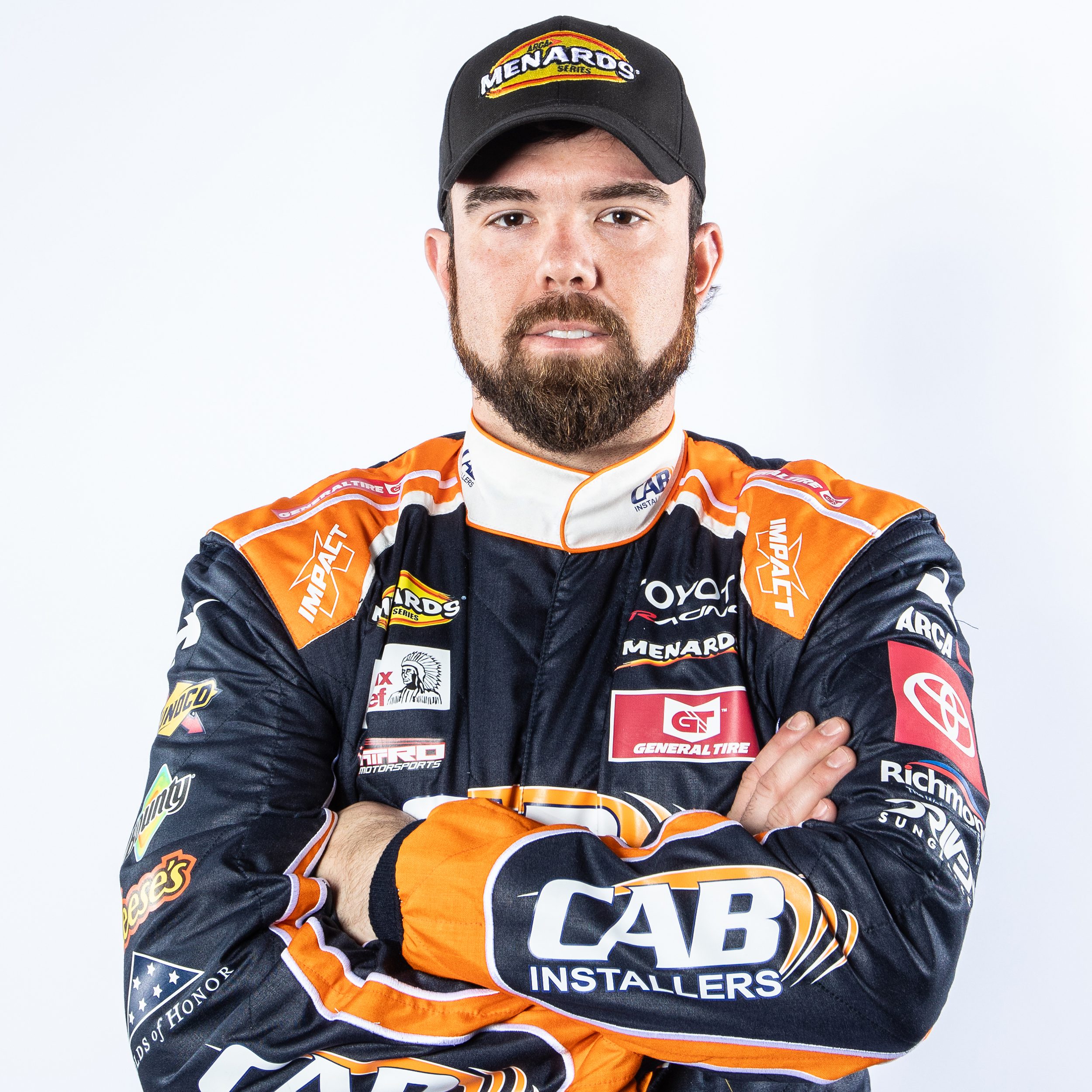 Gus Dean, driver of the No. 25 Nitro Motorsports Toyota, during ARCA Menards Series Media Day at the Daytona International Speedway on Thursday, February 12th, 2026.  (Ted Malinowski/NASCAR)