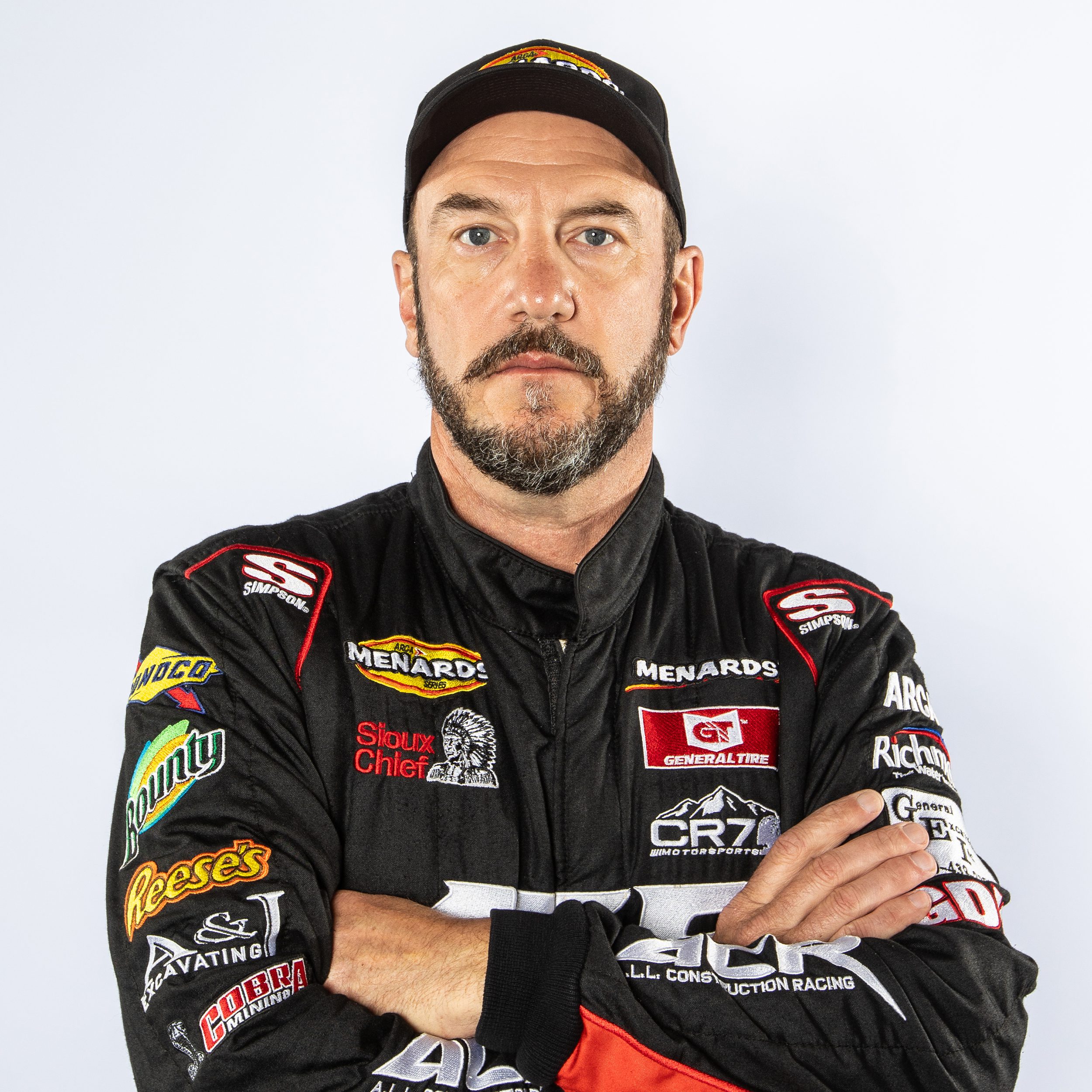 Jason Kitzmiller, driver of the No. 97 A.L.L. Construction/Carter Cat Chevrolet, during ARCA Menards Series Media Day at the Daytona International Speedway on Thursday, February 12th, 2026.  (Ted Malinowski/NASCAR)