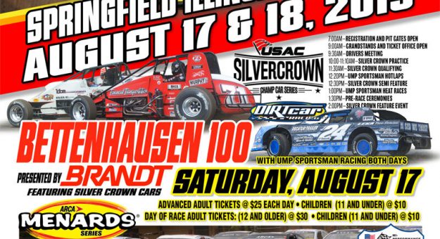 Visit ARCA Menards Series Headlines 2019 Illinois State Fair Racing Weekend; USAC Silver Crown Series and Sportsman Also on Tap page