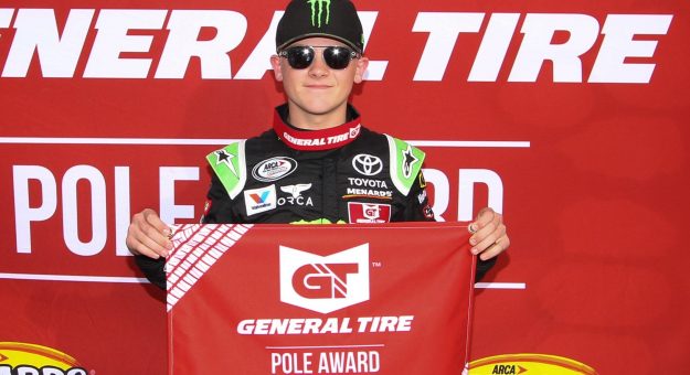 Visit Birthday Boy Ty Gibbs Snares General Tire Pole Award at Lucas Oil Raceway page