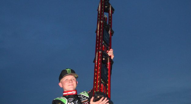 Visit Ty Gibbs Takes First ARCA Menards Series Win with Last Lap Pass in Day to Day Coffee 150 at WWT Raceway page
