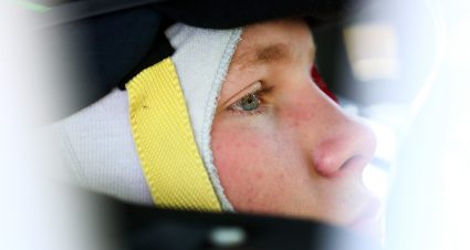 PHOENIX, AZ - MARCH 06:   Ty Gibbs, driver of the #18 Monster Energy / Terrible Herbst-ORCA Toyota, in the garage area before the ARCA Menards General Tire 150 on March 6, 2020 at Phoenix Raceway in Phoenix, Arizona. (Adam Glanzman/ARCA Racing)