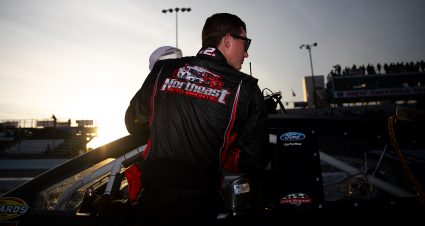 Derek Griffith during the ARCA Menards Series Skips Western Outfitters 175 at New Smyrna Speedway on Monday, Feb. 10, 2020 in New Smyrna, Fla.  (Photo by Matt Stamey)