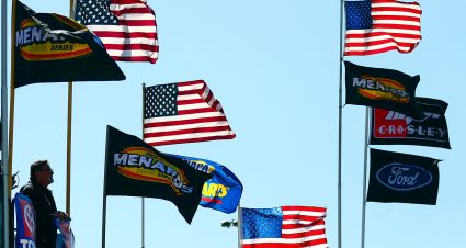 PHOENIX, AZ - MARCH 06:  A general view in the garage area before the ARCA Menards General Tire 150 on March 6, 2020 at Phoenix Raceway in Phoenix, Arizona. (Adam Glanzman/ARCA Racing)