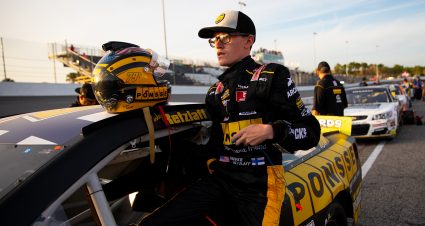 Parker Retzlaff during the ARCA Menards Series Skips Western Outfitters 175 at New Smyrna Speedway on Monday, Feb. 10, 2020 in New Smyrna, Fla.  (Photo by Matt Stamey)
