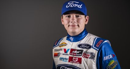 Taylor Gray portrait before the Lucas Oil 200 Driven By General Tire for the ARCA Menards Series at Daytona International Speedway on Friday, Feb. 7, 2020. Photo by Kyle Zedaker