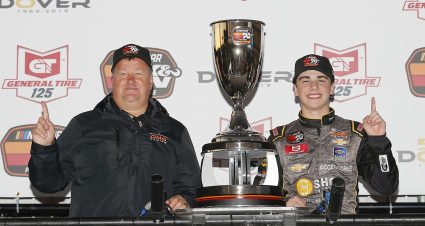 #21: Sam Mayer, Chevrolet SS, Chevy Accessories celebrates in victory lane