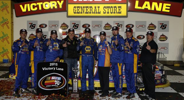 NEWTON, IA - MAY 16:  during the NASCAR K&N Pro Series Casey's General Store 150 at Iowa Speedway on May 16, 2015 in Newton, Iowa.  (Photo by Todd Warshaw/NASCAR via Getty Images)