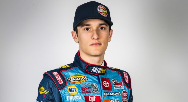 PHOENIX, AZ - MARCH 06:   Lawless Alan, driver of the #12 AUTOParkit Toyota, poses for a portrait before the ARCA Menards Series General Tire 150 on March 6, 2020 at Phoenix Raceway in Phoenix, Arizona. (Adam Glanzman/ARCA Racing)