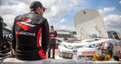 Chase Cabre during the ARCA Menards Series Skips Western Outfitters 175 at New Smyrna Speedway on Monday, Feb. 10, 2020 in New Smyrna, Fla.  (Photo by Matt Stamey)