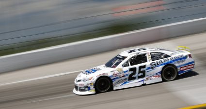 Mason Diaz, Toyota Camry, Solid Rock Carrier during the Herr’s Potato Chips 200 presented by Federated Car Care for the ARCA Racing Series presented by Menards at Toledo Speedway on Saturday, June 13, 2020. (Barry Cantrell/ARCA Racing)