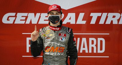 Sam Mayer, Chevrolet SS, Chevy Accessories wins the General Tire Pole award for the Herr’s Potato Chips 200 presented by Federated Car Care for the ARCA Racing Series presented by Menards at Toledo Speedway on Saturday, June 13, 2020. (Barry Cantrell/ARCA Racing)