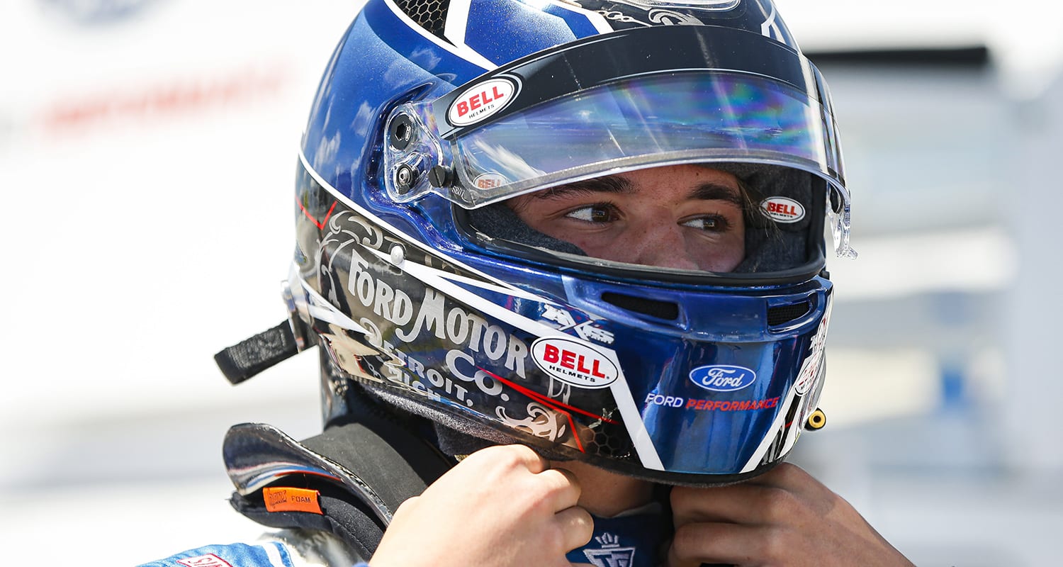 Taylor Gray during the Herr’s Potato Chips 200 presented by Federated Car Care for the ARCA Menards Series East at Toledo Speedway on Saturday, June 13, 2020. (Barry Cantrell/ARCA Racing)