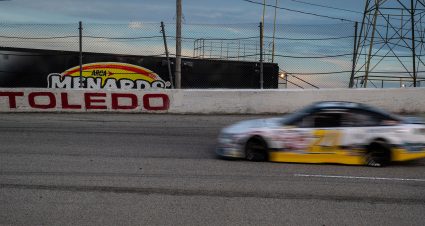 Sam Mayer, driver of the #21 Chevy Accessories Chevrolet, races during the Menards.com 200 presented by SPxE for the ARCA Menards Series on July 31, 2020 at at Toledo Speedway in Toledo, Ohio. (Nic Antaya/ARCA Racing)