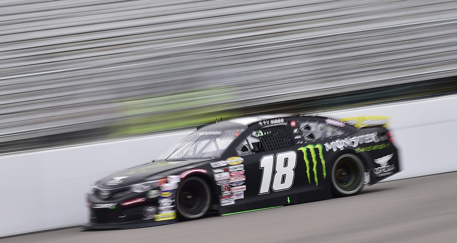 Ty Gibbs, driver of the #18 Monster-Terrible Herbst-ORCA Toyota, races during the Dutch Boy Paints 150 for the ARCA Menards Series at World Wide Technology Raceway at Gateway in Madison, Illinois on Saturday, August 29, 2020. (Jeff Curry/ARCA Racing)