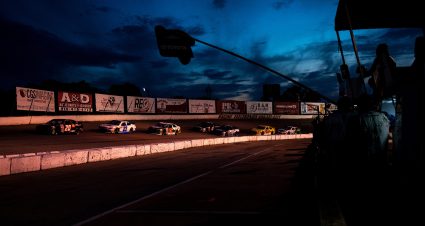 Cars race during the Menards.com 200 presented by SPxE for the ARCA Menards Series on July 31, 2020 at at Toledo Speedway in Toledo, Ohio. (Nic Antaya/ARCA Racing)