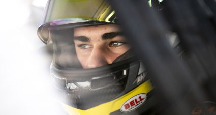 Sam Mayer, driver of the #21 TBD Chevrolet, looks on before the practice of the Toledo ARCA 200 for the ARCA Menards Series on September 12, 2020 at Toledo Speedway in Toledo, Ohio. (Nic Antaya/ARCA Racing)