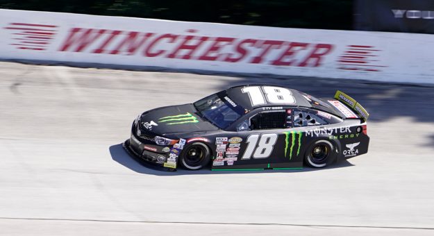 Ty Gibbs, driver of the #18 Monster / Terrible Herbst / ORCA Toyota,  during practice for the Toyota 200 Presented by Crosley Brands for the ARCA Menards Series at Winchester Speedway in Winchester, Indiana on September 19, 2020. (AJ Mast/ARCA Racing)