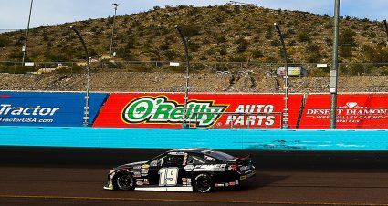 Jesse Love races the No. 19 NAPA Power Premium Plus during the ARCA Menards General Tire 150 on March 6, 2020 at Phoenix Raceway in Phoenix, Ariz. (Adam Glanzman/ARCA Racing)