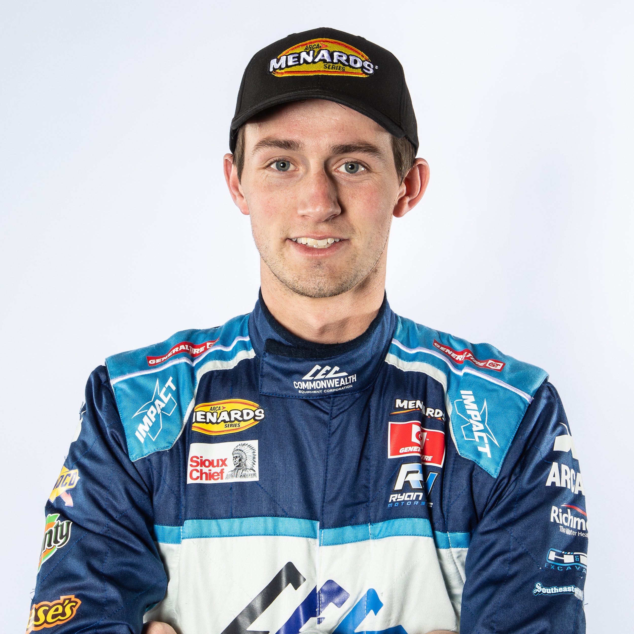 Ryan Huff, driver of the No. 36 Commonwealth Equipment Ford, during ARCA Menards Series Media Day at the Daytona International Speedway on Thursday, February 12th, 2026.  (Ted Malinowski/NASCAR)