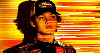 Jesse Love poses for a portrait before the General Tire 150 for the ARCA Menards Series at Phoenix Raceway in Avondale, Arizona, on March 6, 2020. (Adam Glanzman/ARCA Racing)