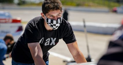 Nick Sanchez pictured before the Herr’s Potato Chips 200 presented by Federated Car Care for the ARCA Menards Series East at Ohio's Toledo Speedway on June 13, 2020. (Barry Cantrell/ARCA Racing)