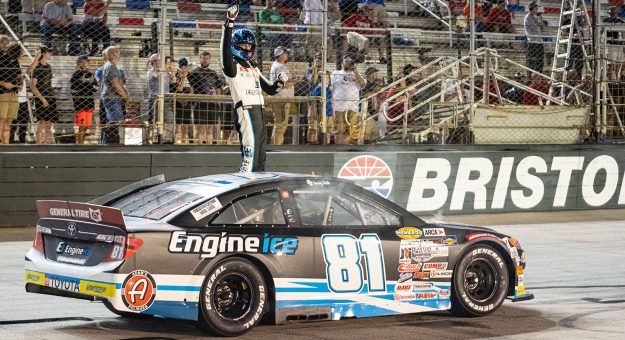 Visit Sammy Smith wins East Series championship while teammate Ty Gibbs takes checkered at Bristol page