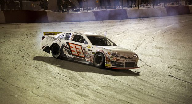 Visit P.J. Pedroncelli pulls off stunner at All American Speedway for first ARCA Menards Series West win page