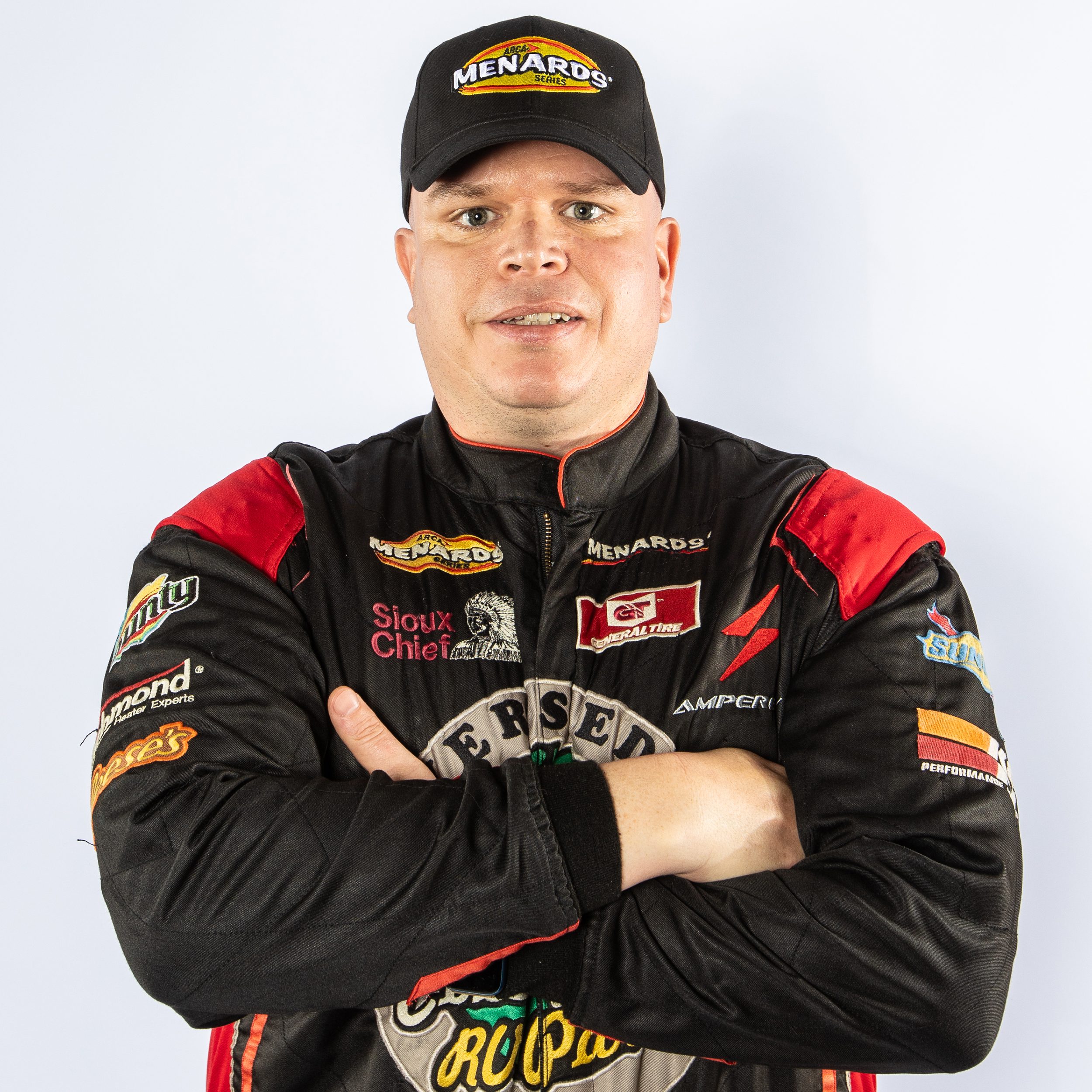 A.J. Moyer, driver of the No. 88 Rivers Edge Cottages & RV Park Chevrolet, during ARCA Menards Series Media Day at the Daytona International Speedway on Thursday, February 12th, 2026.  (Ted Malinowski/NASCAR)