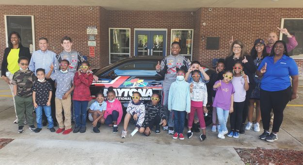 Visit ARCA drivers Nick Sanchez, Rajah Caruth visit Daytona elementary school page