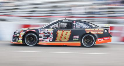 Sammy Smith, driver of the No. 18 TMC Transportation Toyota qualifies for fourth for the Pensacola 200 for the ARCA Menards Series East in Pensacola, Florida on March 19, 2022. (Morgan Givens/ARCA Racing)
