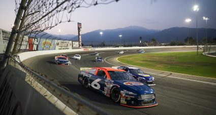 ARCA Menards Series West racing at California's Irwindale Speedway