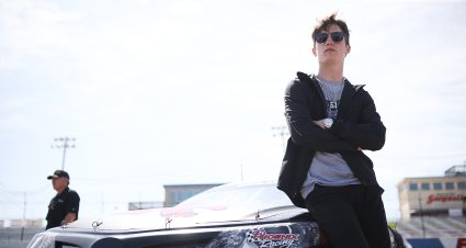 Jake Finch, driver of the No. 1 Phoenix Construction Chevrolet looks on prior to the Pensacola 200 for the ARCA Menards Series East in Pensacola, Florida on March 19, 2022. (Morgan Givens/ARCA Racing)