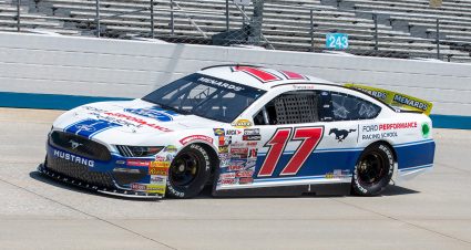 Taylor Gray races around the track during the qualifier for the General Tire 125 for the ARCA Menards Series East at Dover International Speedway in Dover, Delaware, on April 29, 2022. (Amanda Rhoades/ARCA Racing)