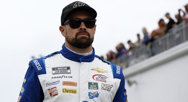 DAYTONA BEACH, FLORIDA - FEBRUARY 15: Ricky Stenhouse Jr., driver of the #47 Kroger/Irish Spring Chevrolet, walks the garage area during practice for the NASCAR Cup Series 64th Annual Daytona 500 at Daytona International Speedway on February 15, 2022 in Daytona Beach, Florida. (Photo by Chris Graythen/Getty Images) | Getty Images