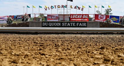 A general view of the track before the Southern Illinois 100 presented by Lucas Oil for the ARCA Menards Series at the DuQuoin State Fairgrounds in DuQuoin, Illinois on September 5, 2021. (Jeff Curry/ARCA Racing)