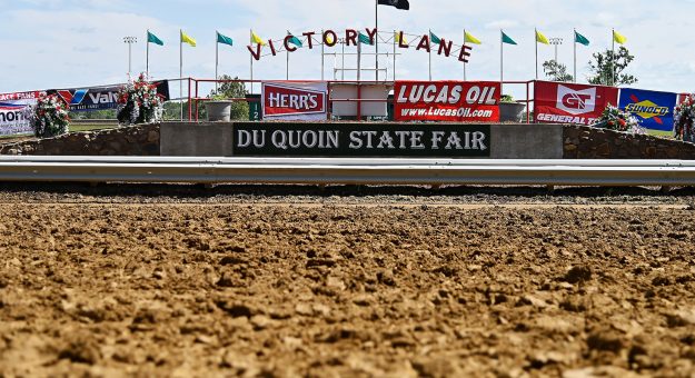 A general view of the track before the Southern Illinois 100 presented by Lucas Oil for the ARCA Menards Series at the DuQuoin State Fairgrounds in DuQuoin, Illinois on September 5, 2021. (Jeff Curry/ARCA Racing)