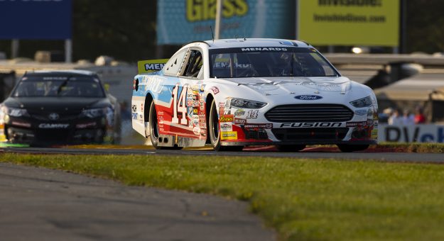 Chase Briscoe, Driver #14 of the Huffy-Parker Boats Ford, races during the Clean Harbors 100 at The Glen for the ARCA Menards Series at Watkins Glen International in Watkins Glen, New York on August 6, 2021. (Brett Carlsen/ARCA Racing)