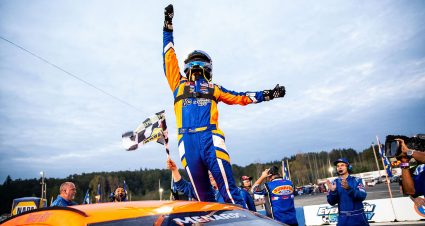 During the NAPA Auto Parts 150 for the ARCA Menards Series West at Evergreen Speedway on August 20, 2022 in Monroe, Washington. (Lindsey Wasson/ARCA Racing)