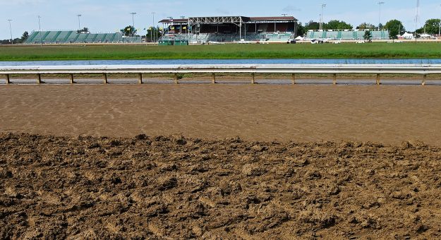 A general view of the track before the Southern Illinois 100 presented by Lucas Oil for the ARCA Menards Series at the DuQuoin State Fairgrounds in DuQuoin, Illinois on September 5, 2021. (Jeff Curry/ARCA Racing)