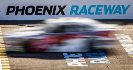 A general view during practice/qualifying before the General Tire 150 for the ARCA Menards Series and ARCA Menards Series West at Phoenix Raceway in Avondale, Arizona, on March 11, 2022. (Adam Glanzman/ARCA Racing)
