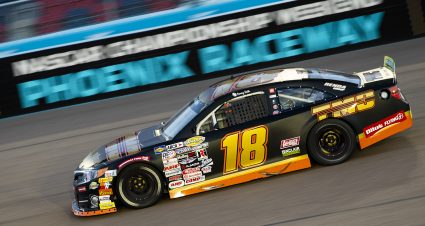 Sammy Smith, driver of the #18 TMC Toyota, during the General Tire 150 for the ARCA Menards Series and ARCA Menards Series West at Phoenix Raceway in Avondale, Arizona, on March 11, 2022. (Adam Glanzman/ARCA Racing)