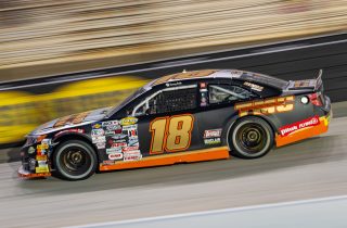 Sammy Smith, driver of the #18 TMC Toyota, races during the Bush’s Beans 200 at Bristol Motor Speedway for the ARCA Menards Series in Bristol, Tennessee on September 15, 2022. (Jacob Kupferman/ARCA Racing)
