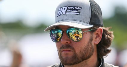 Landon Huffman during the Jack Ingram Memorial at North Carolina's Hickory Motor Speedway on June 11, 2022. (Adam Fenwick/NASCAR)