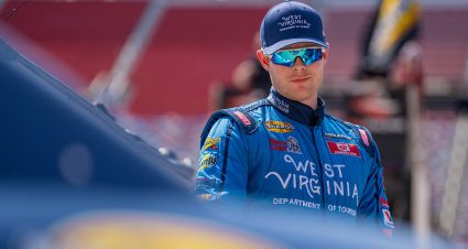 Christian Rose, driver of the #42 West Virginia Tourism #AlmostHeaven Chevrolet, looks on before practice during the Bush’s Beans 200 at Bristol Motor Speedway for the ARCA Menards Series in Bristol, Tennessee on September 15, 2022. (Jacob Kupferman/ARCA Racing)