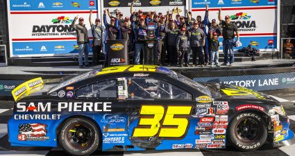 before the Menards 200 for the ARCA Menards Series at Daytona International Speedway in Daytona Beach, Florida on February 18, 2023. (Adam Glanzman/NASCAR)