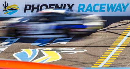 A general view during practice/qualifying before the General Tire 150 for the ARCA Menards Series and ARCA Menards Series West at Phoenix Raceway in Avondale, Arizona, on March 11, 2022. (Adam Glanzman/ARCA Racing)