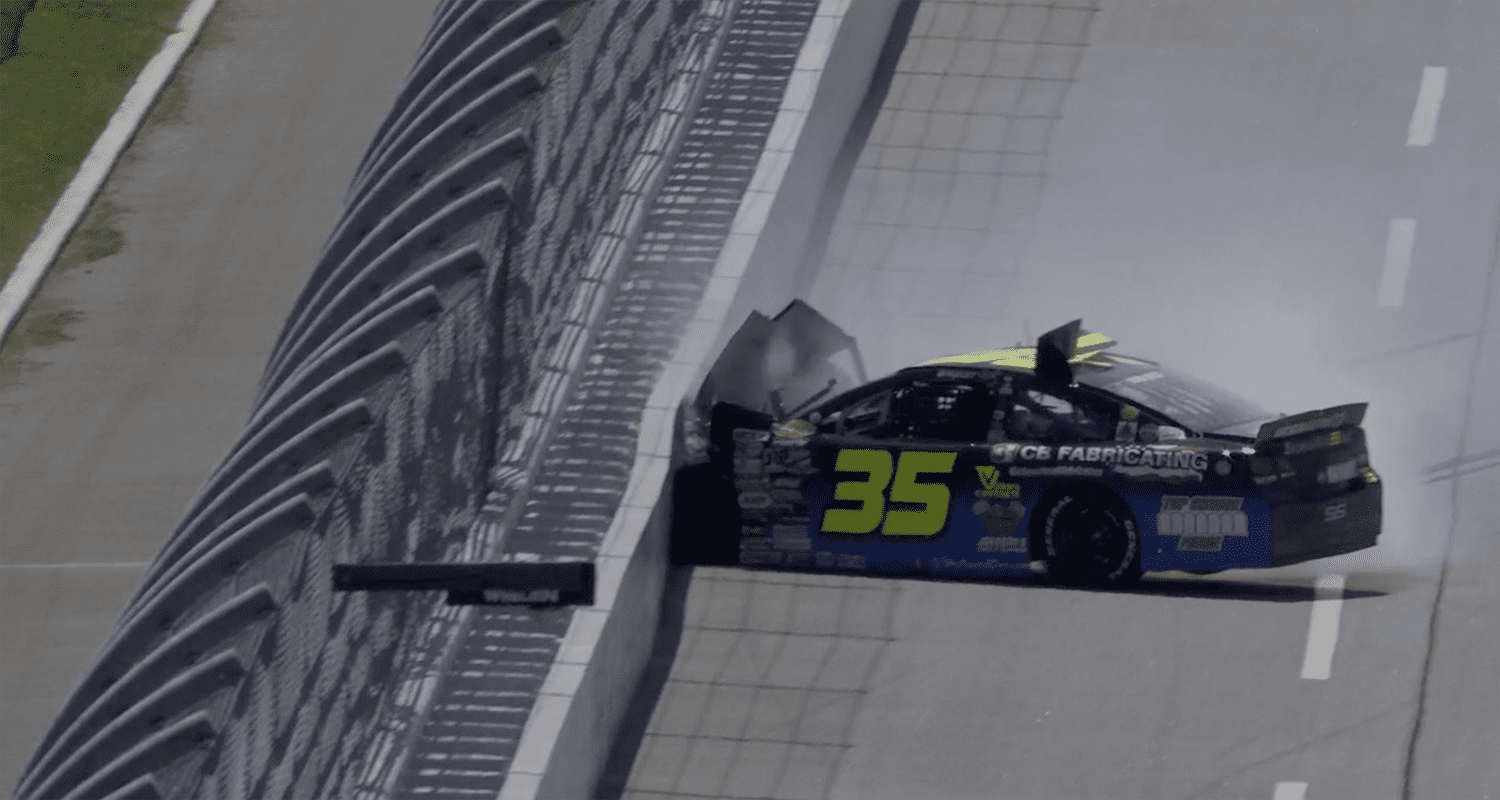Greg Van Alst crashes hard at Talladega - ARCA