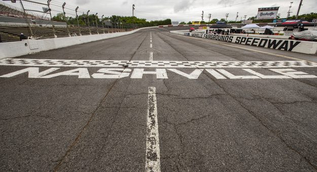 Signage at the Music City 200 for the ARCA Menards Series East at Nashville Fairgrounds Speedway in Nashville, Tennessee, on May 7, 2022. (Austin Anthony/ARCA Racing)